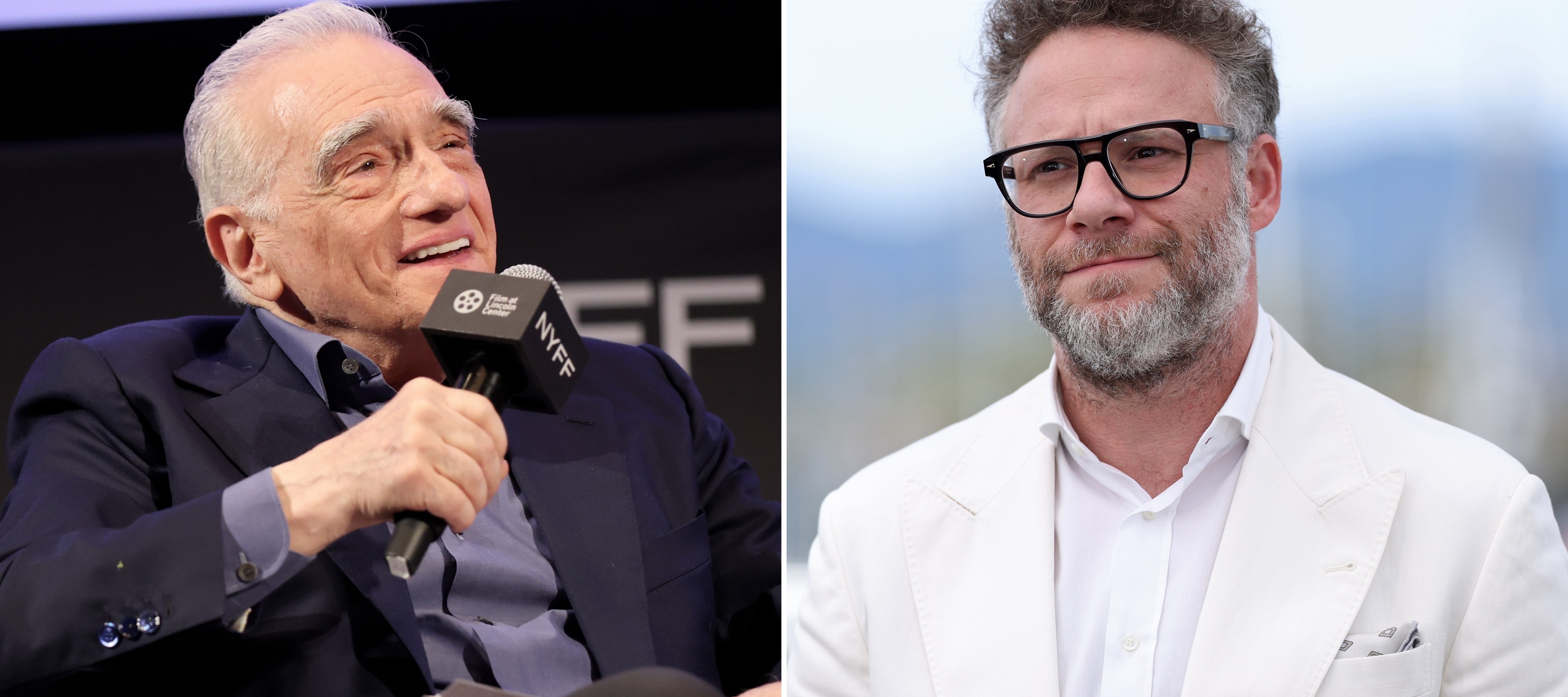 Martin Scorsese and Seth Rogen.