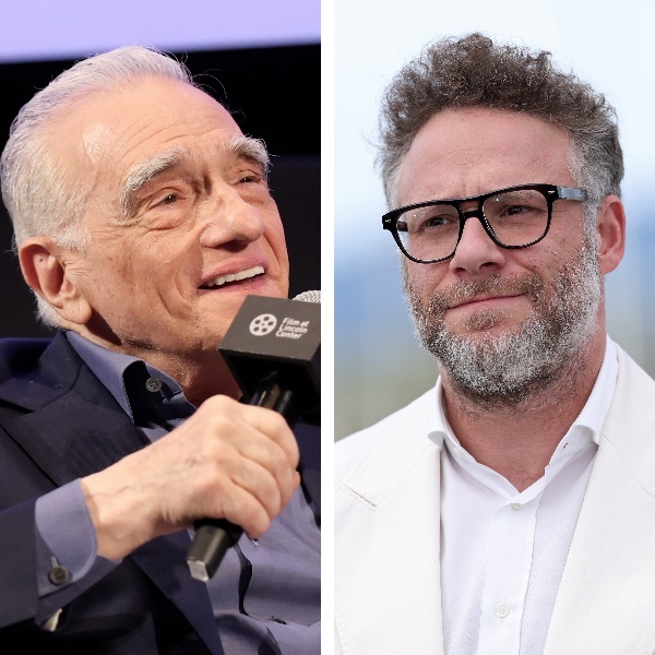 Martin Scorsese and Seth Rogen.
