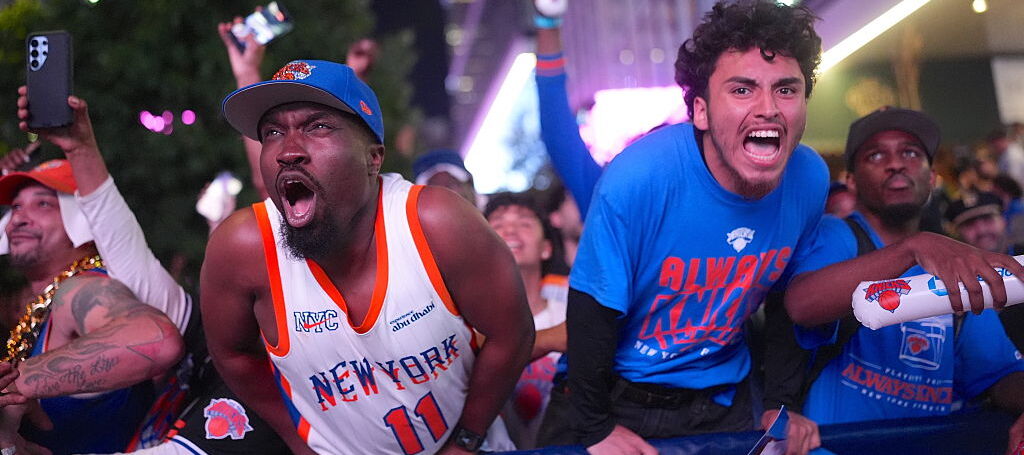A photo of New York Knicks fans