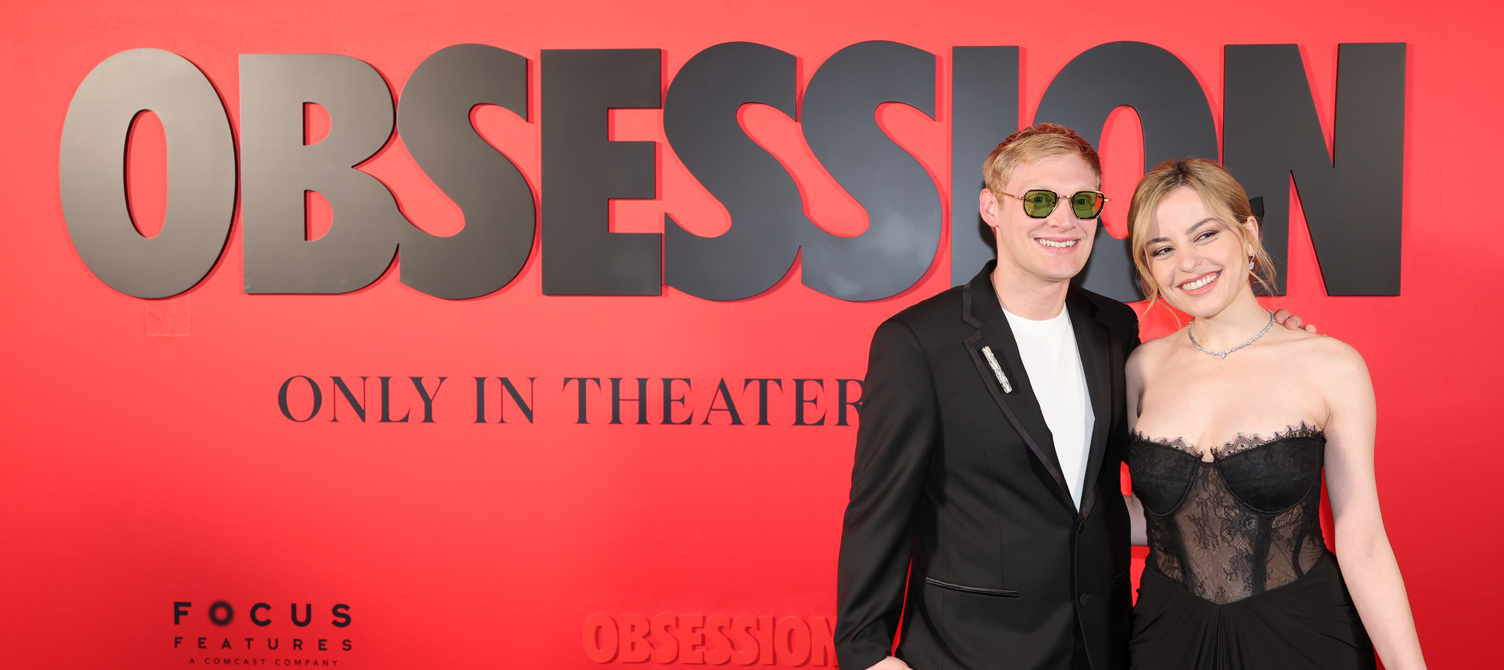 Director Curry Barker and Katie Sarife attend a Los Angeles screening of his breakout horror hit Obsession.