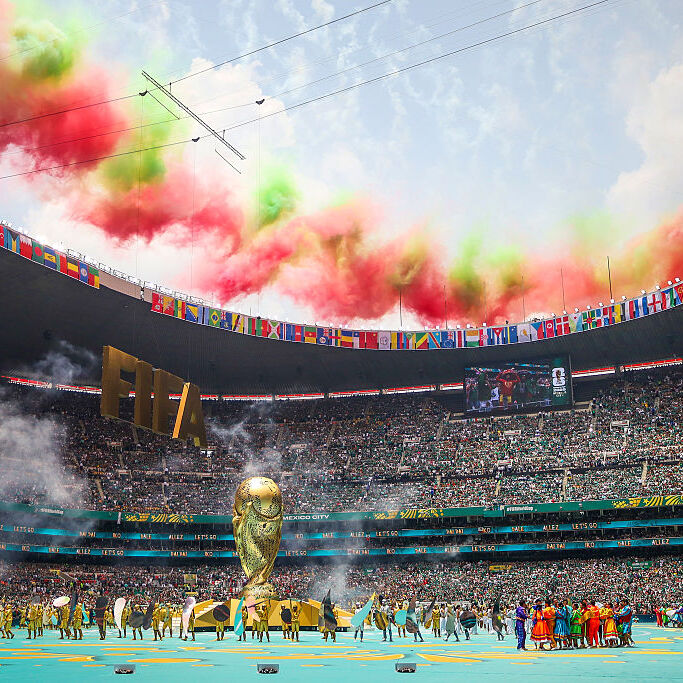 Fireworks display during the Opening Ceremony ahead of the FIFA World Cup 2026 Group A match between Mexico and South Africa