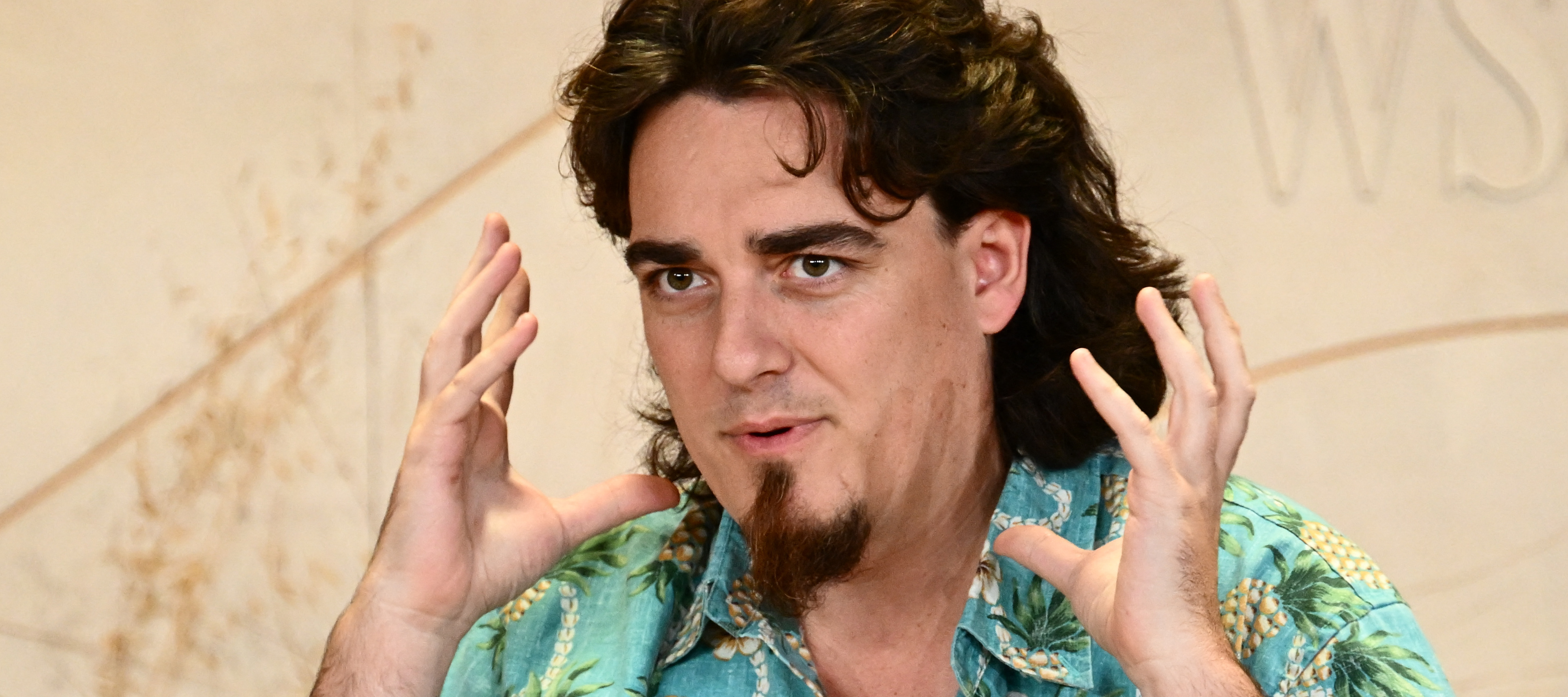 Palmer Luckey, founder of Oculus and Anduril Industries, speaks during The Wall Street Journal's WSJ Tech Live conference in Laguna Beach, California on October 16, 2023.