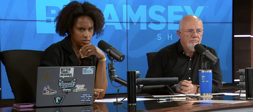 Jade Warshaw and Dave Ramsey react to a call from an older American who lost $45,000 to hackers.