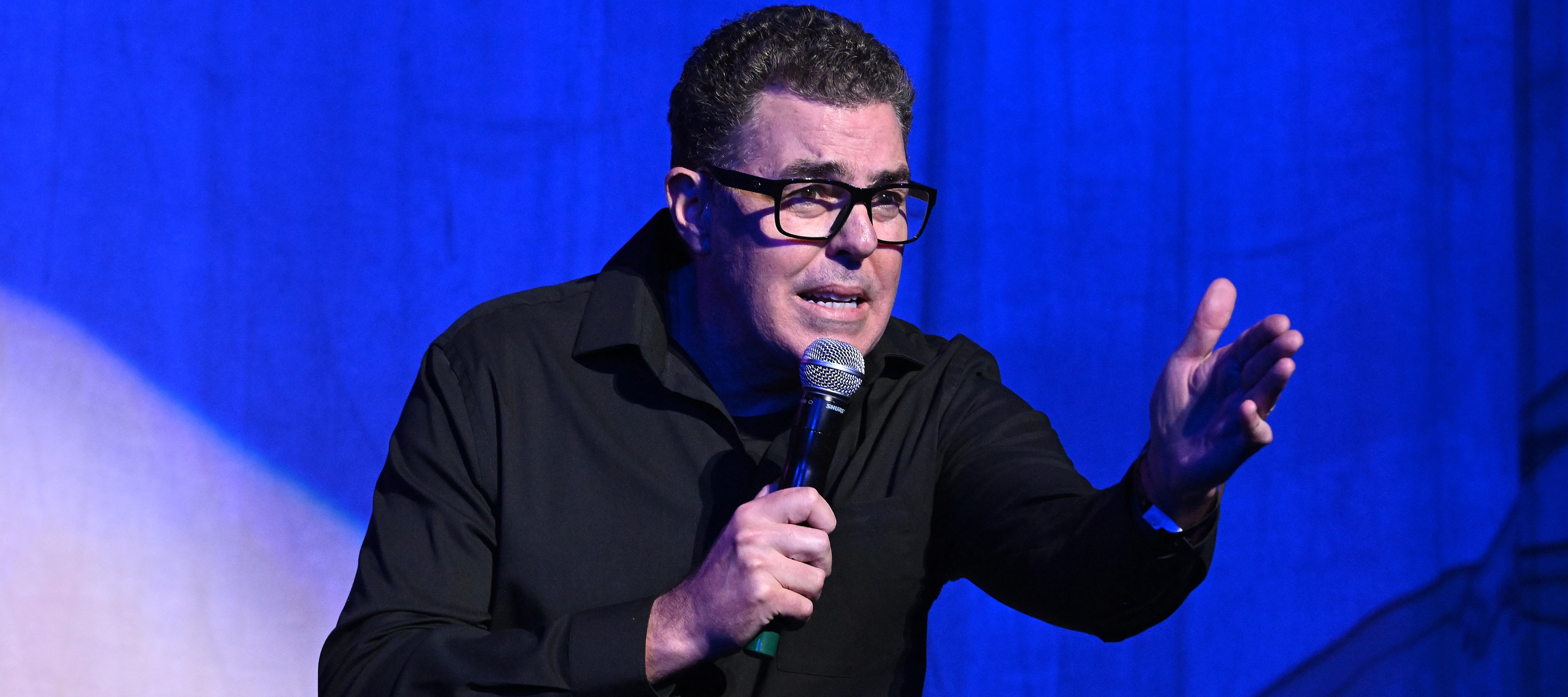 Comedian Adam Corolla attends "A Night of Laughter With RFK Jr. & Friends" hosted by the Kennedy campaign at Million Dollar Theater on February 21, 2024 in Los Angeles, California.