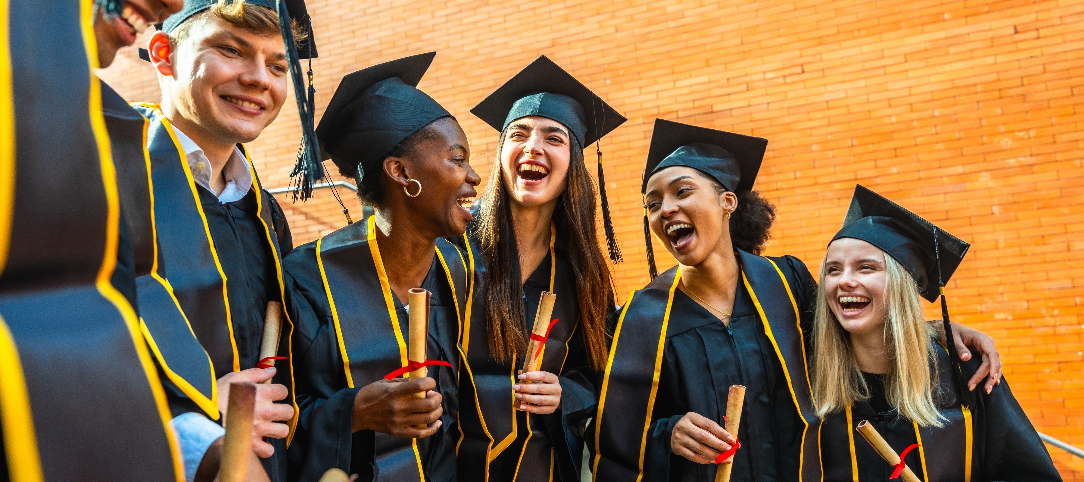 A group of students on graduation day