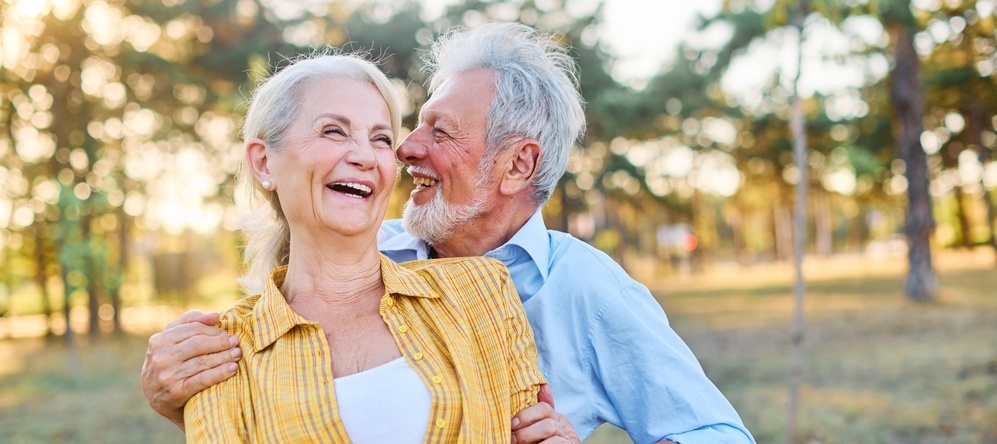 Happy retired couple.