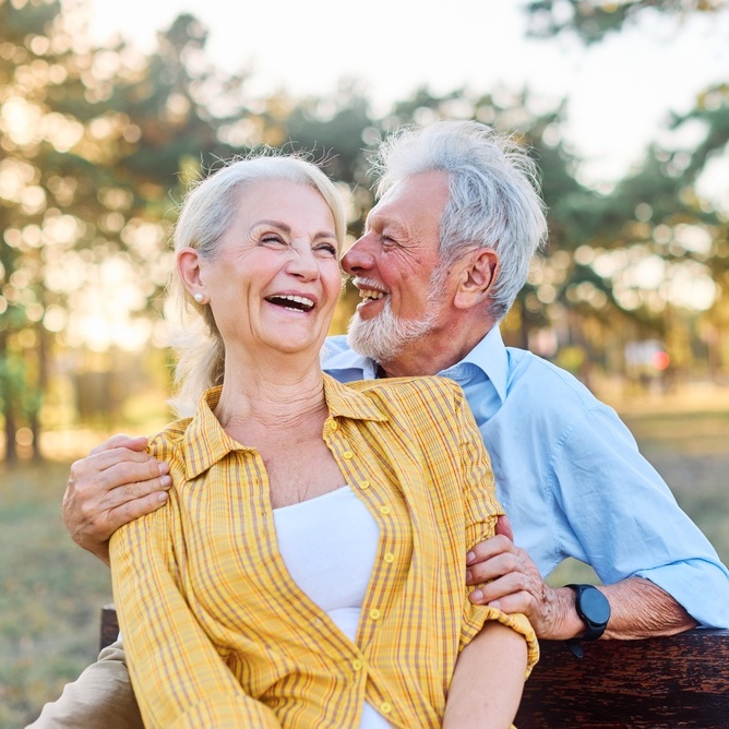 Happy retired couple.