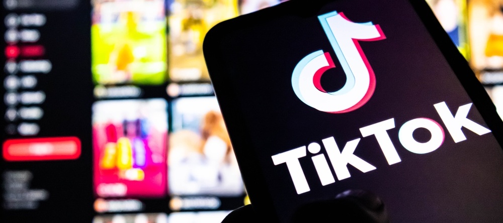 A photo of TikTok on a smartphone