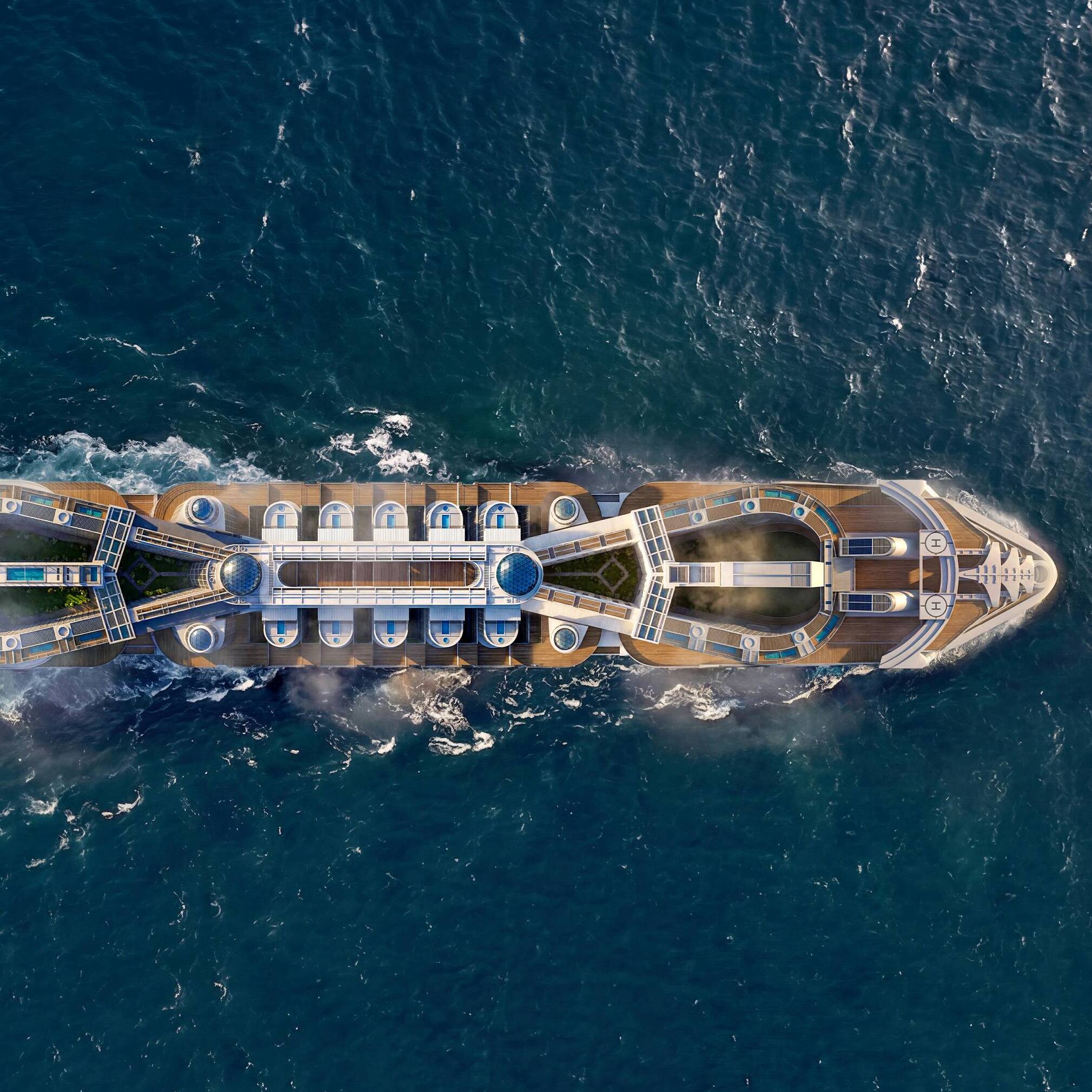 Top-down rendering of Freedom Ship