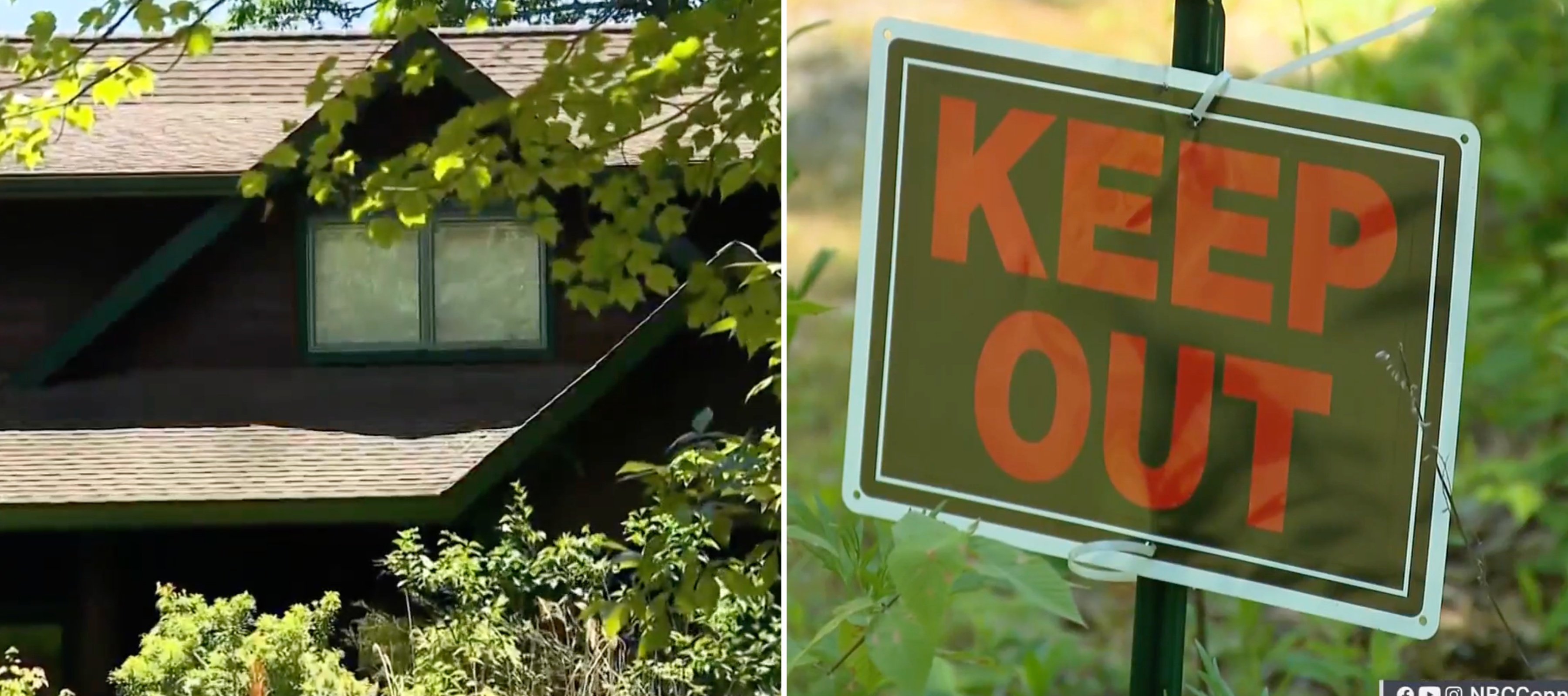 A "keep out” sign appeared on the Connecticut property during the foreclosure process.