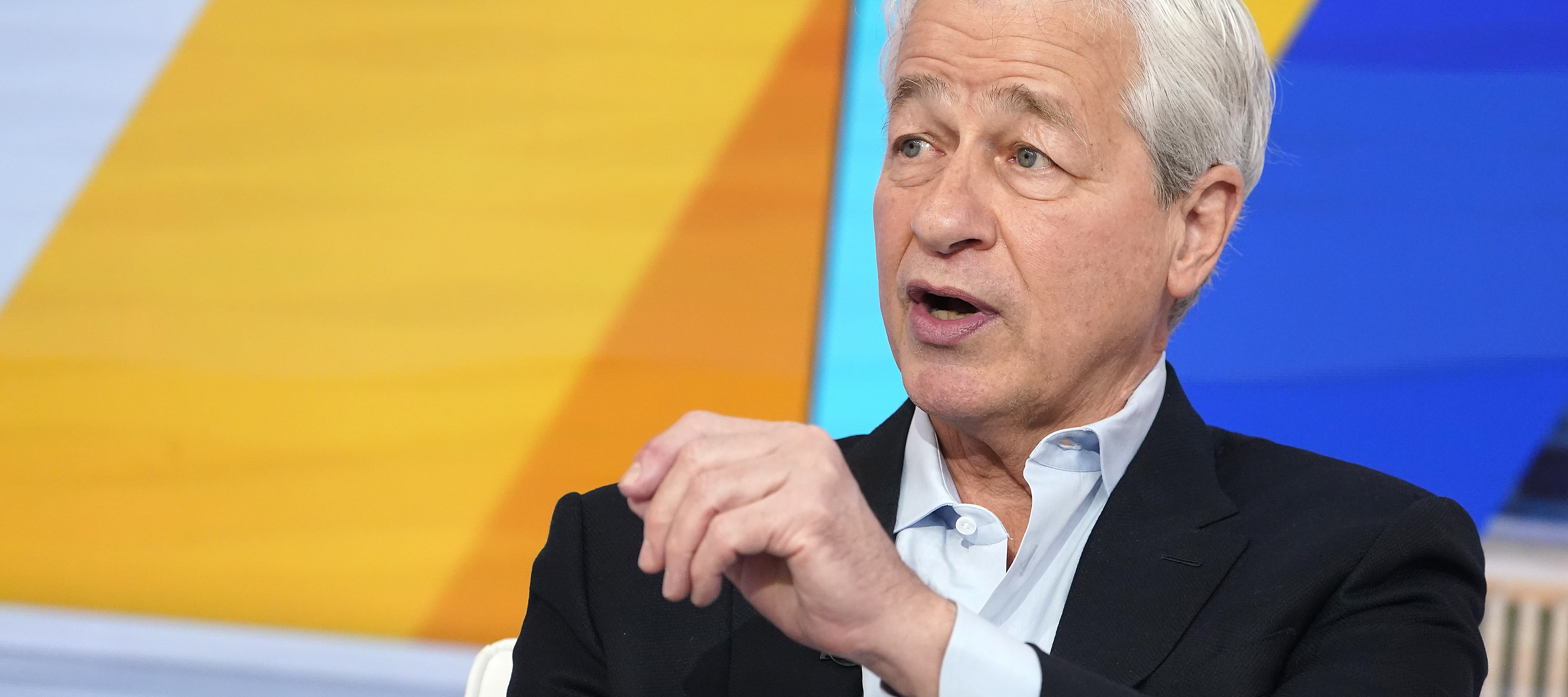 JP Morgan Chase CEO Jamie Dimon visits "Fox &amp; Friends" at Fox News Channel Studios.