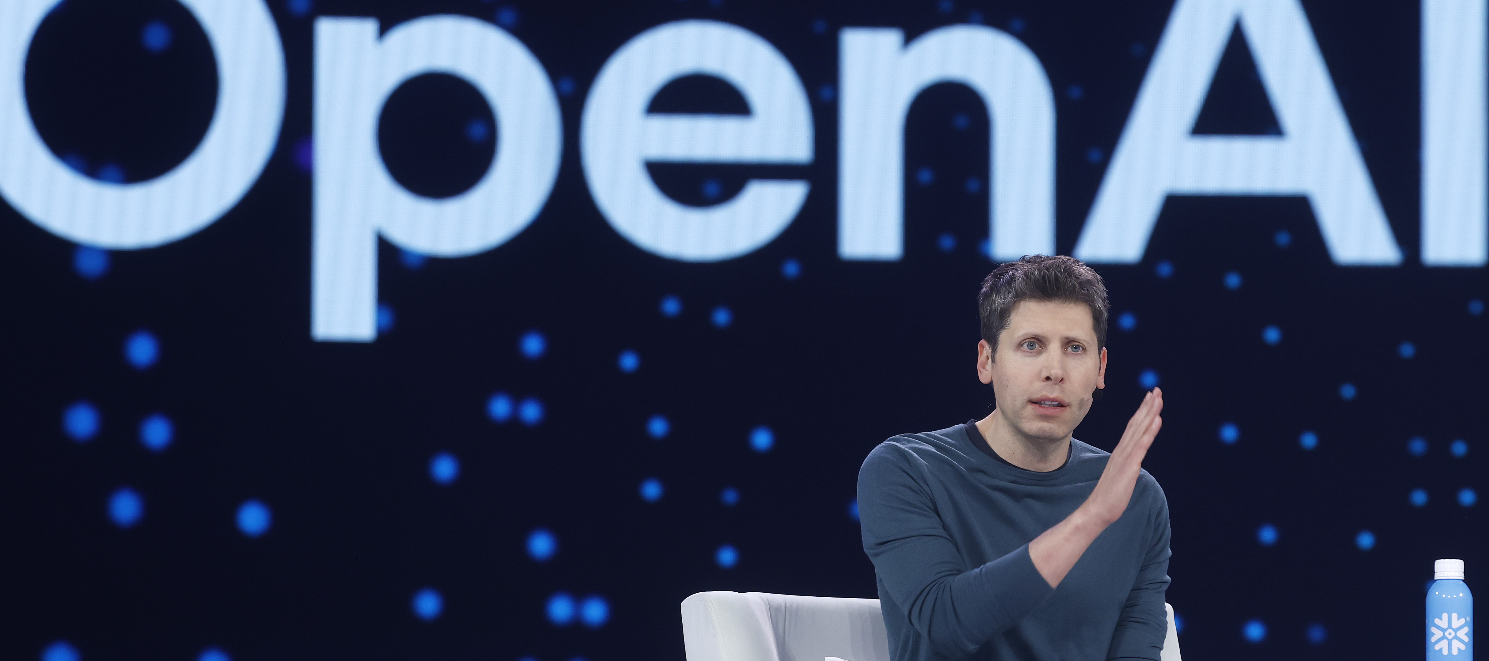 Sam Altman on stage