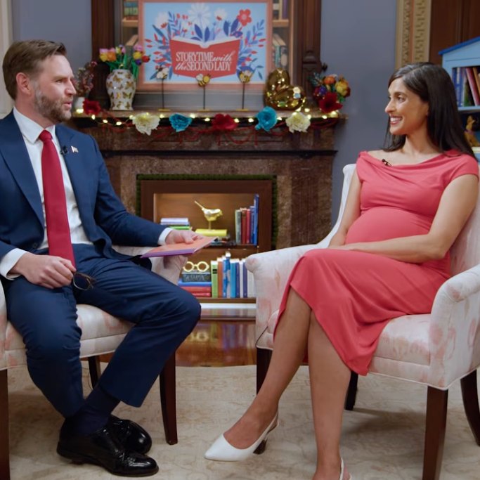 U.S. Vice President JD Vance and Second Lady Usha Vance on a Father's Day special episode of Storytime with the Second Lady.