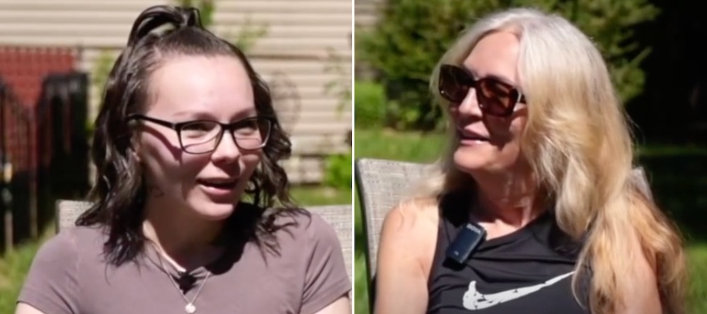 A photo of Stephanie Wolfe and her mother, Sherri Detherage