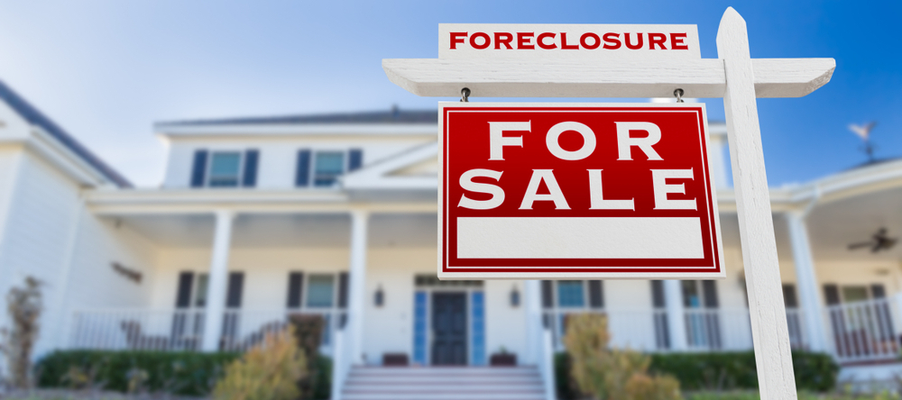 A photo of a house for sale in foreclosure