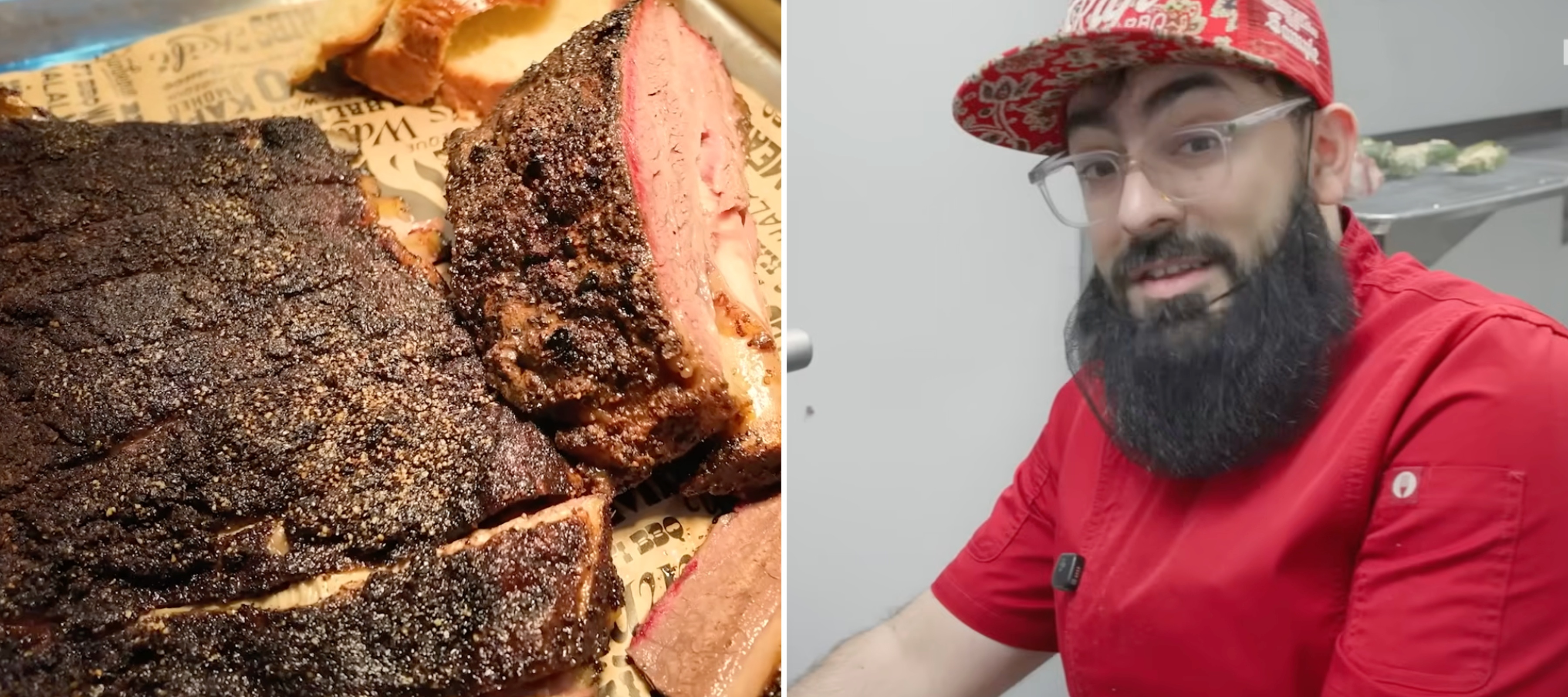 L: Halal meat, R: Salahodeen Abdul-Kafi