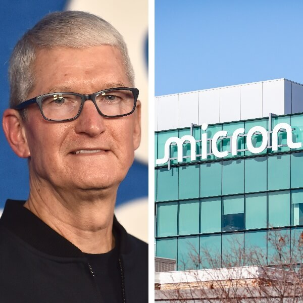 Tim Cook and Micron building.