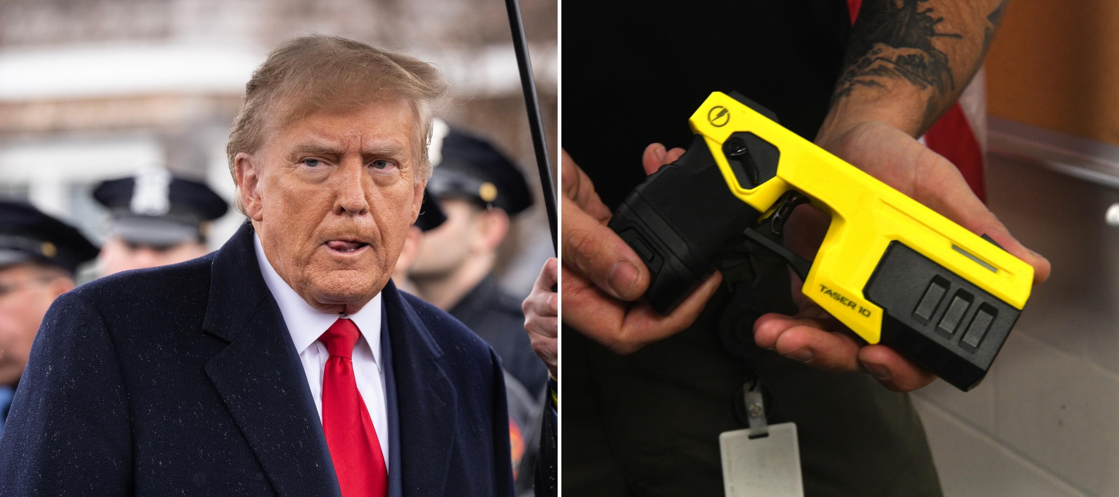Trump and an Axon taser