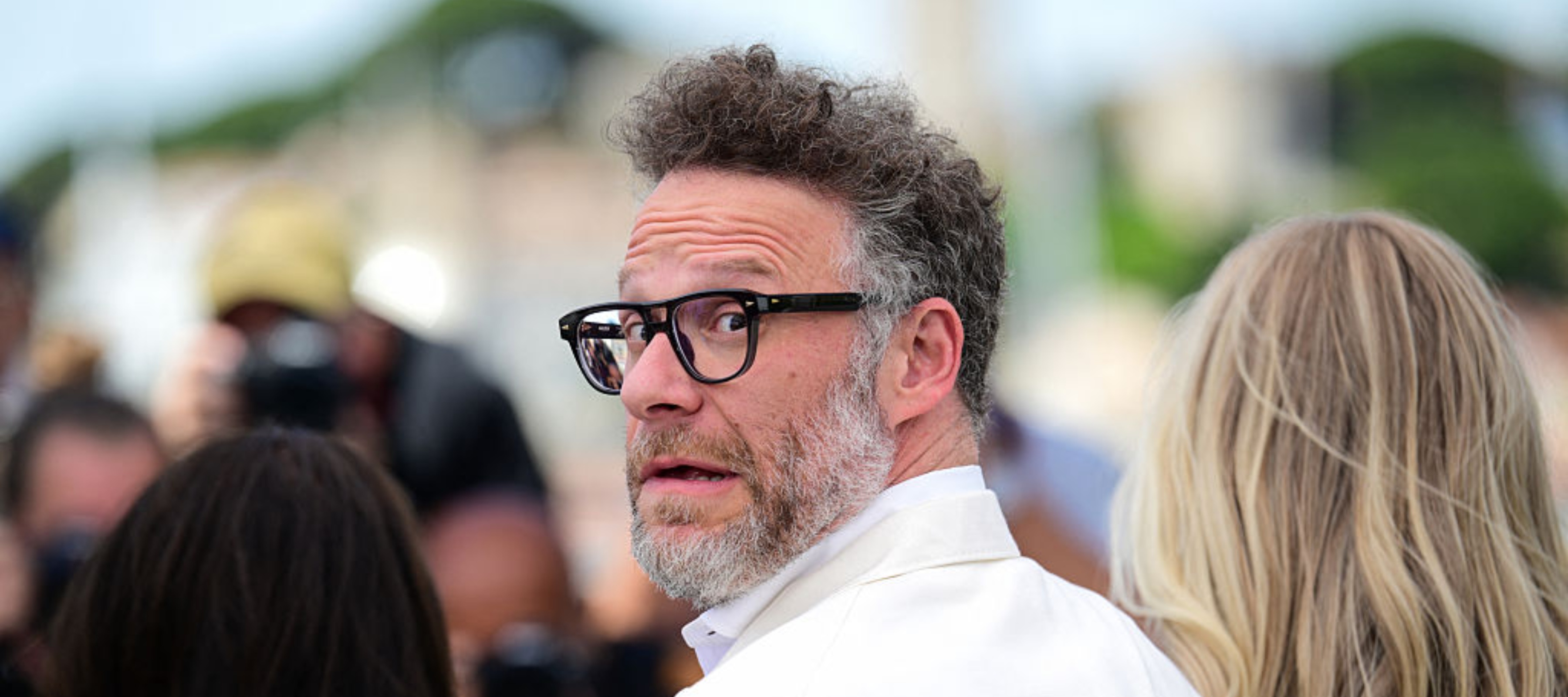 US actor and producer Seth Rogen poses during a photocall in Cannes.