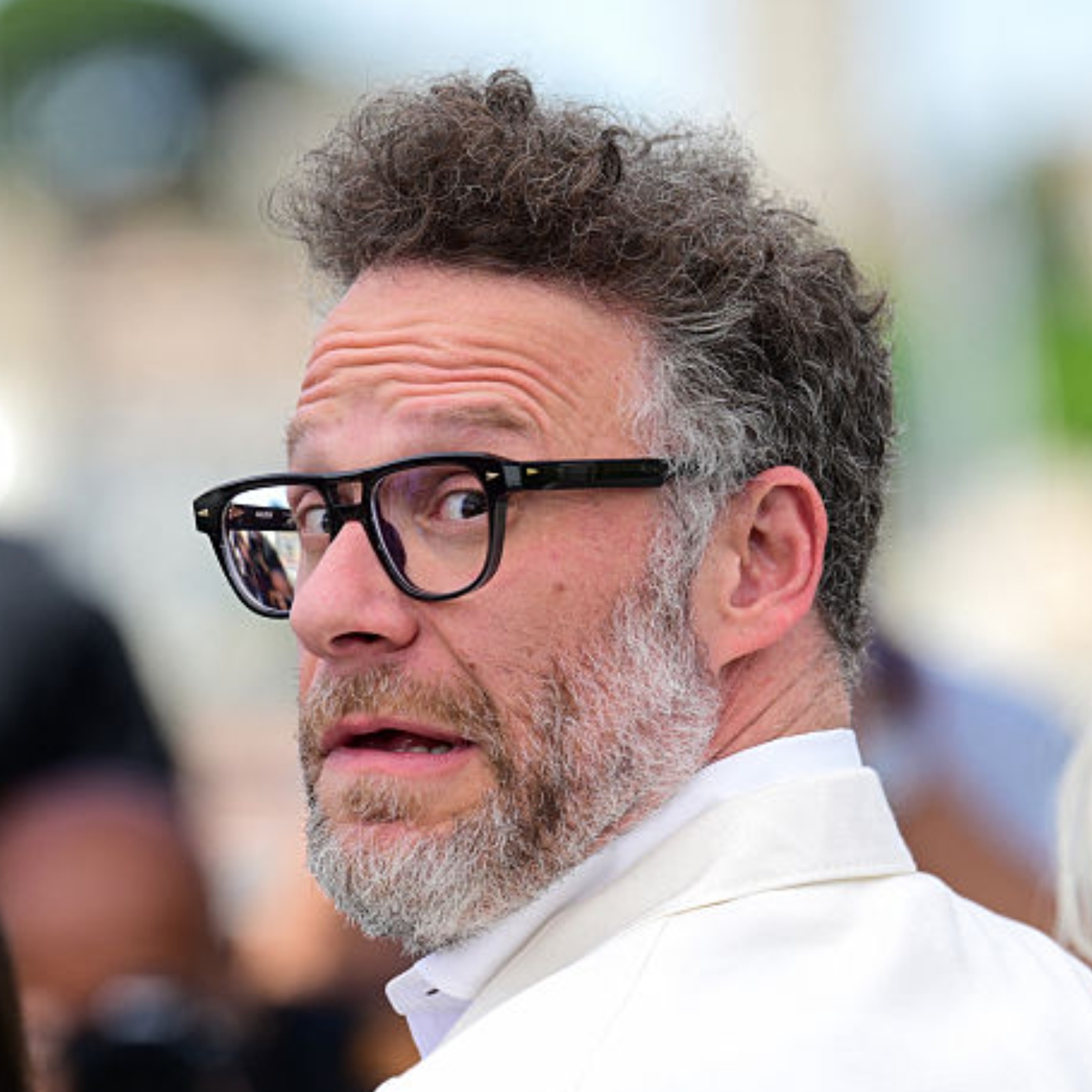 US actor and producer Seth Rogen poses during a photocall in Cannes.