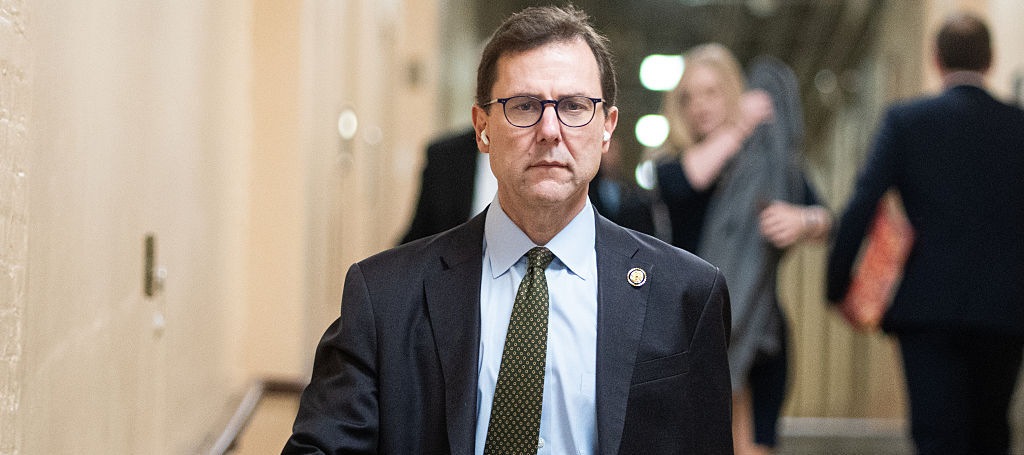 Rep. Thomas Kean Jr., R-N.J., arrives for the House Republican Conference caucus meeting in the U.S. Capitol on Wednesday,