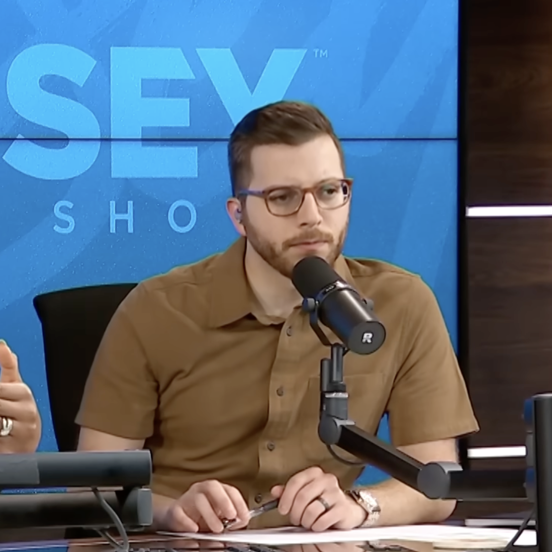 Jade Warshaw and George Kamel take a call on The Ramsey Show