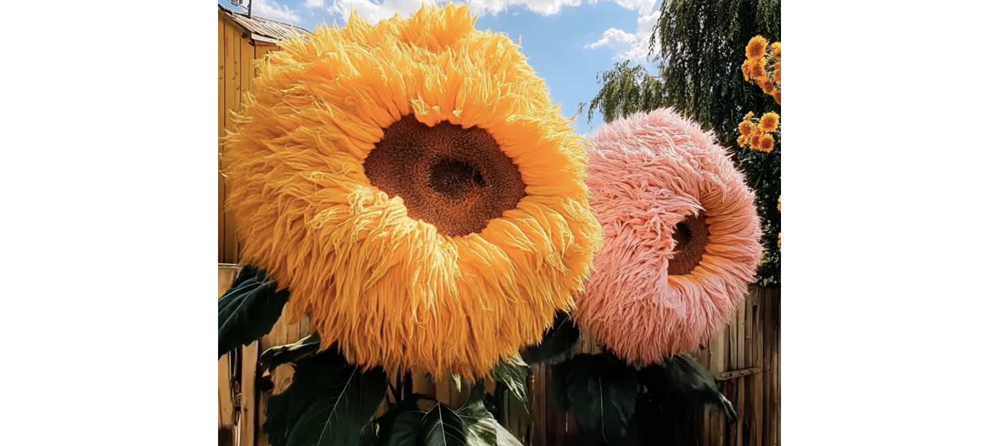 large sunflowers