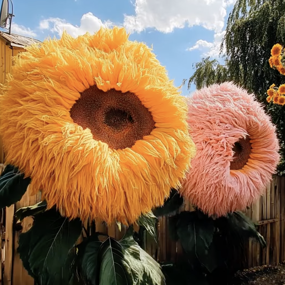 large sunflowers