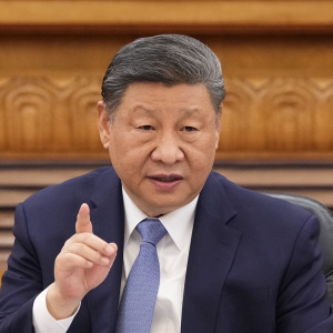 A close up of Xi Jinping, the President of China, who has enacted a widespread anti-corruption campaign.
