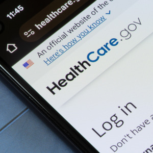 Healthcare.gov login page