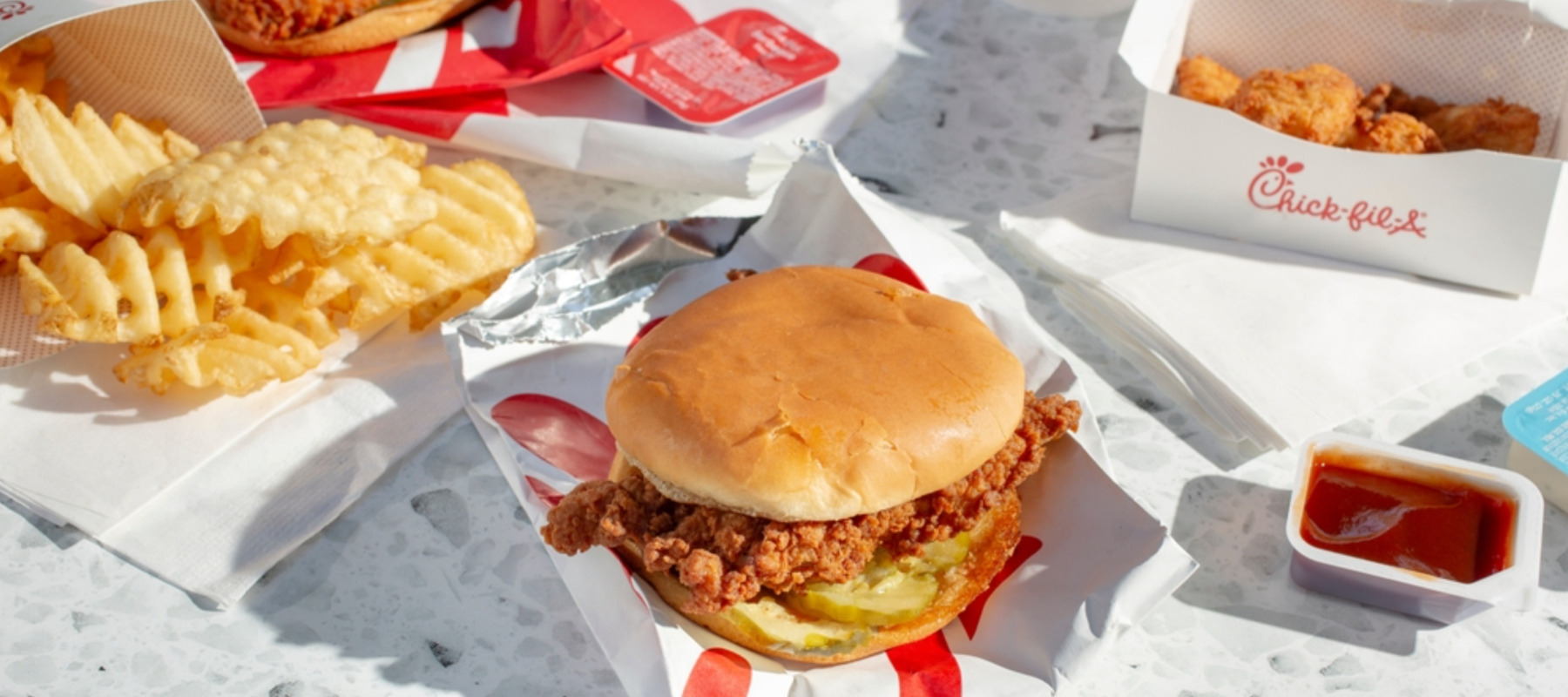 Photo of Chick-Fil-A food spread
