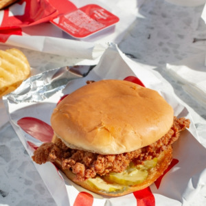 Photo of a Chick-fil-A food spread
