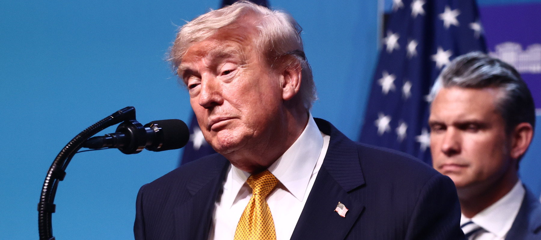 USA President Donald Trump during the press conference at the NATO Summit in Ankara, Turkiye on July 8, 2026.