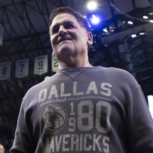 Mark Cuban walks off the floor after a game between the Dallas Mavericks and Detroit Pistons at American Airlines Center on December 18, 2025.