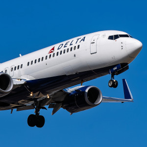 A Delta flight takes off in Phoenix, Arizona.