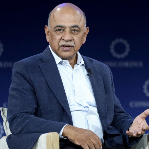 Arvind Krishna, Chairman and CEO, IBM Corporation speaks during the 2025 Concordia Annual Summit.