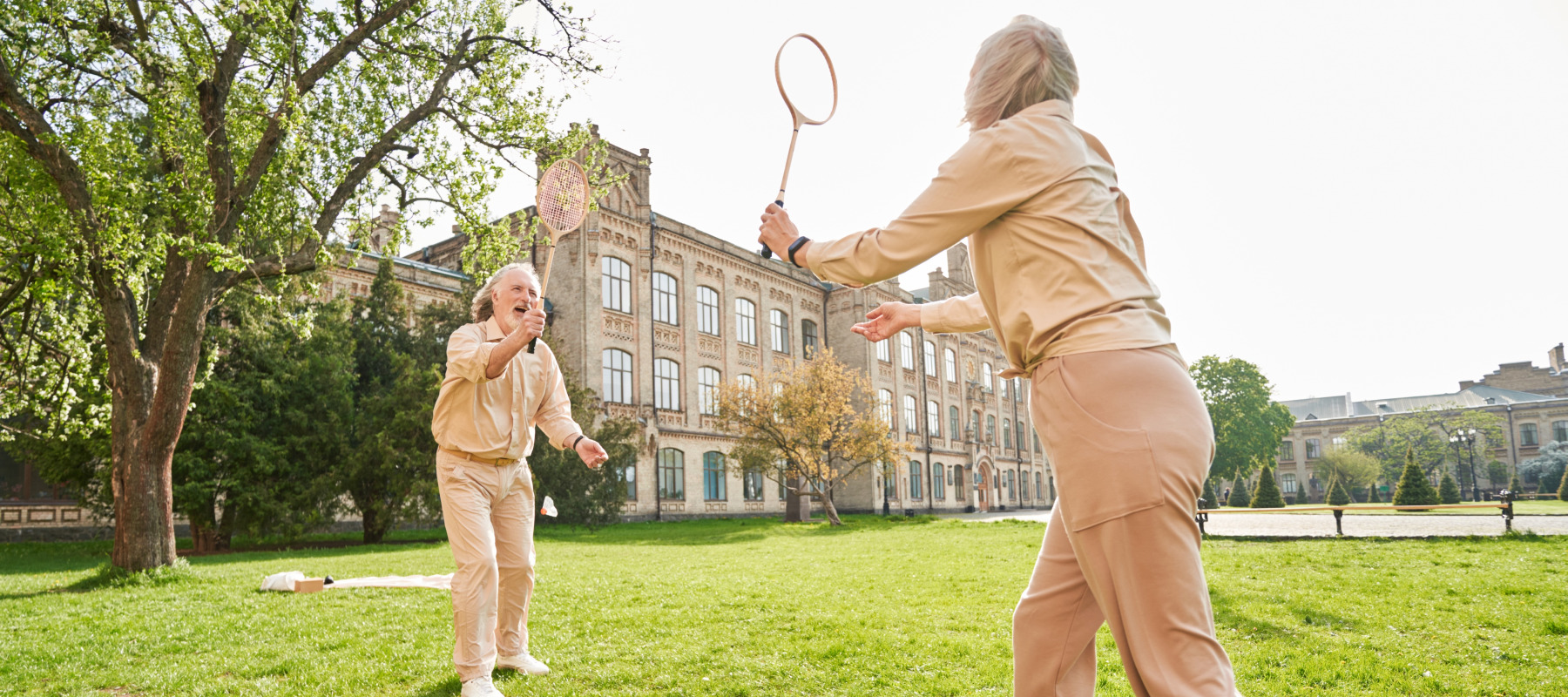 seniors playing