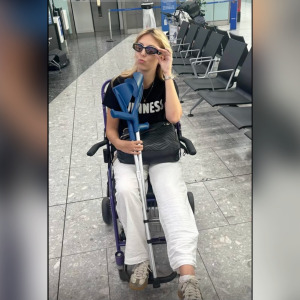 girl in a wheelchair