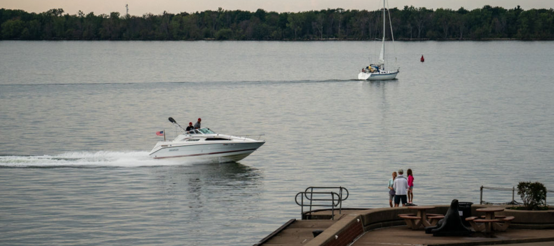 The waterfront in Erie, PA.