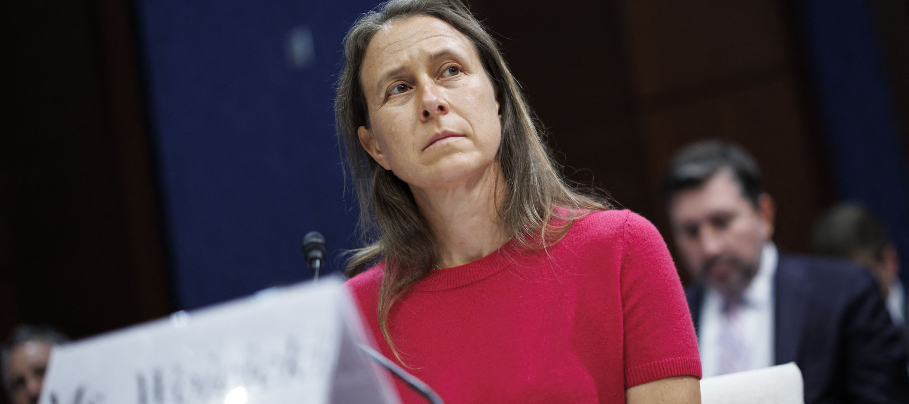 23andMe founder Anne Wojcicki testifies during a House Oversight Committee hearing on privacy concerns.