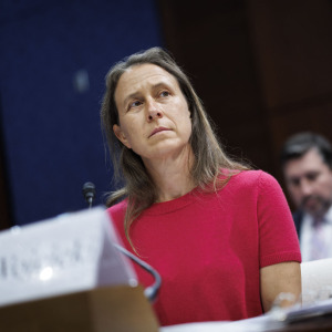23andMe founder Anne Wojcicki testifies during a House Oversight Committee hearing on privacy concerns.