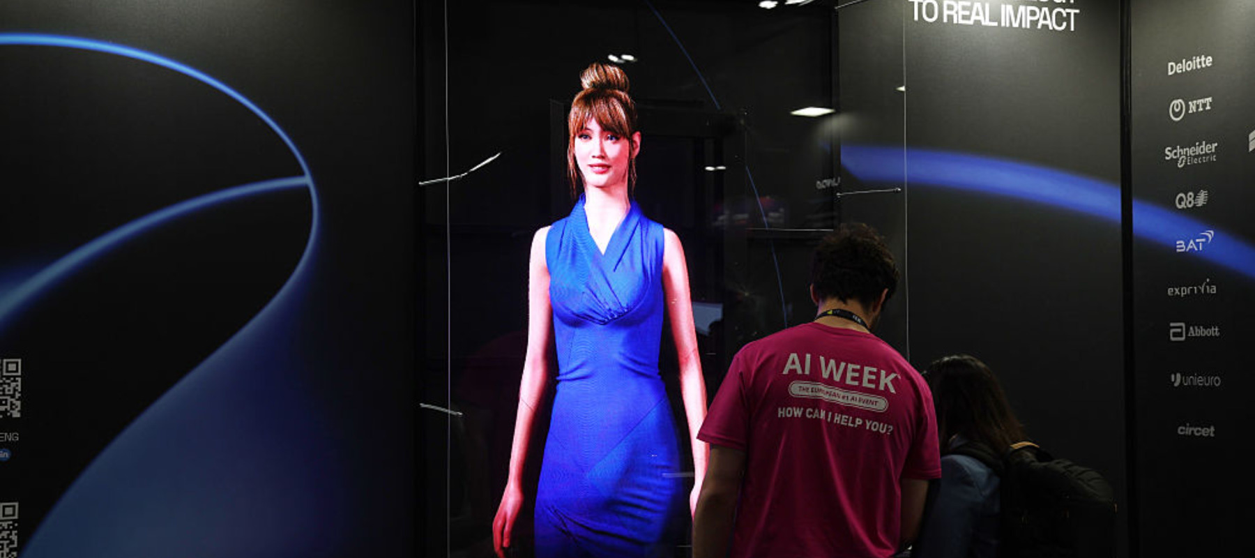 Photo of a lifelike digital avatar