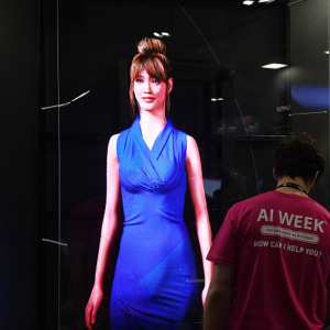 Photo of a lifelike digital avatar