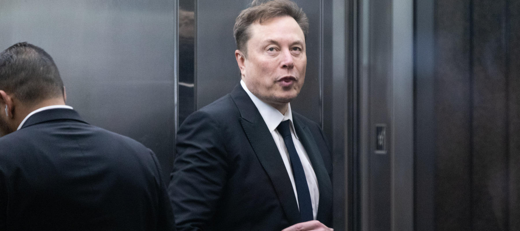Elon Musk arrives to court at the Ronald V. Dellums Federal Building on April 30, 2026 in Oakland, California