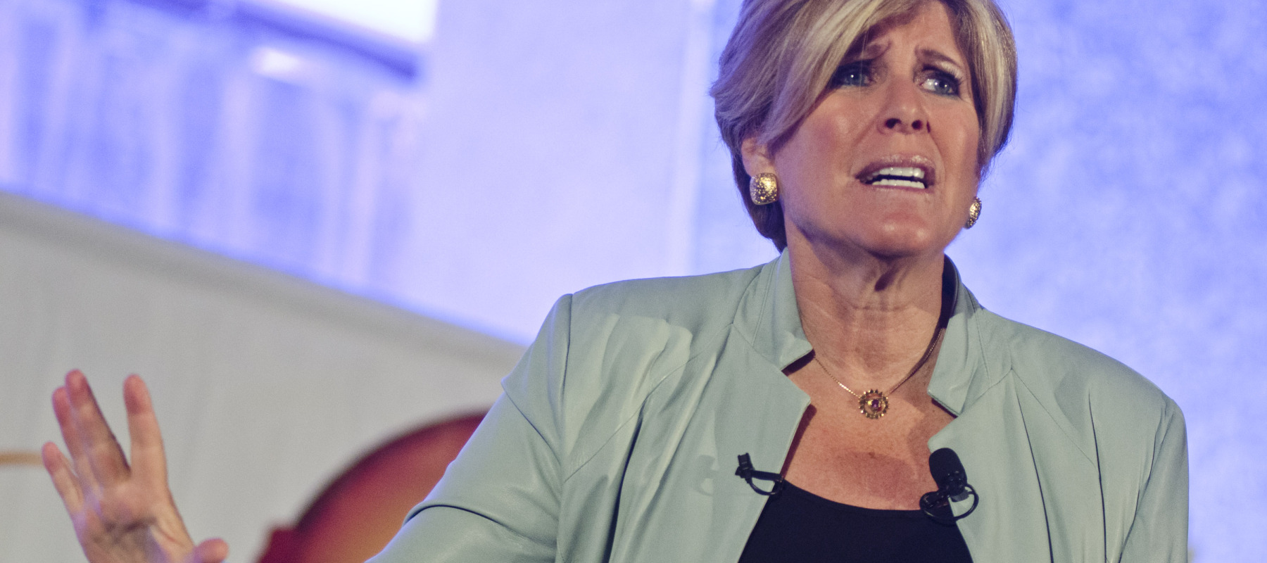 Suzie Orman speaks during the 4th Annual Get Radical Women's conference at the Hyatt Regency in 2012.