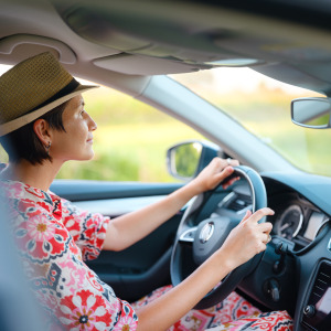 woman driving