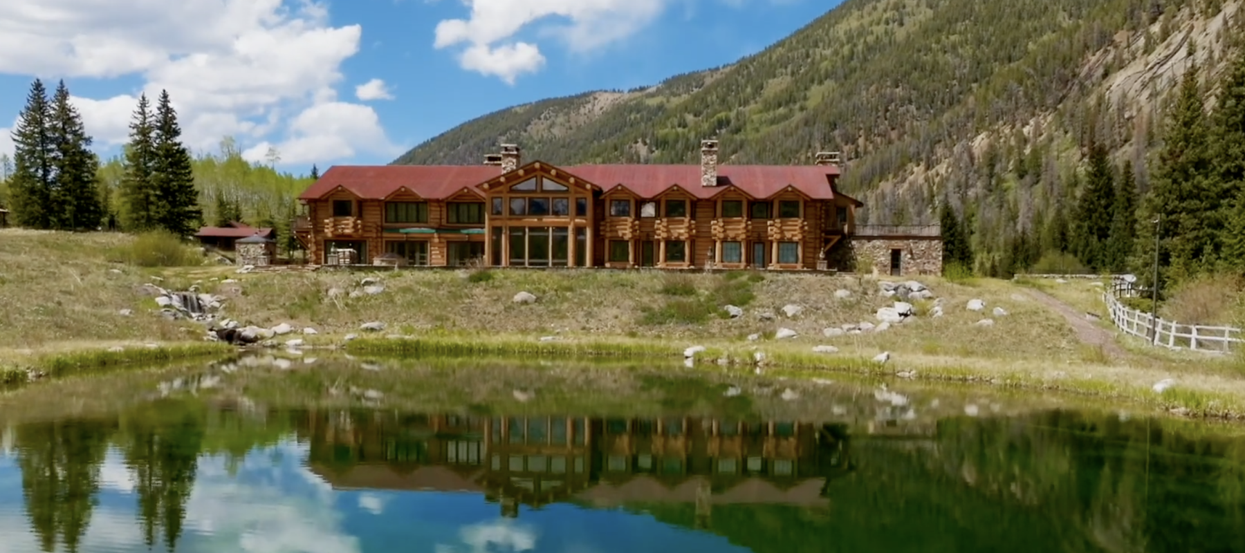 Bill Koch's enormous mountain retreat home has mountain views, lakes and more.
