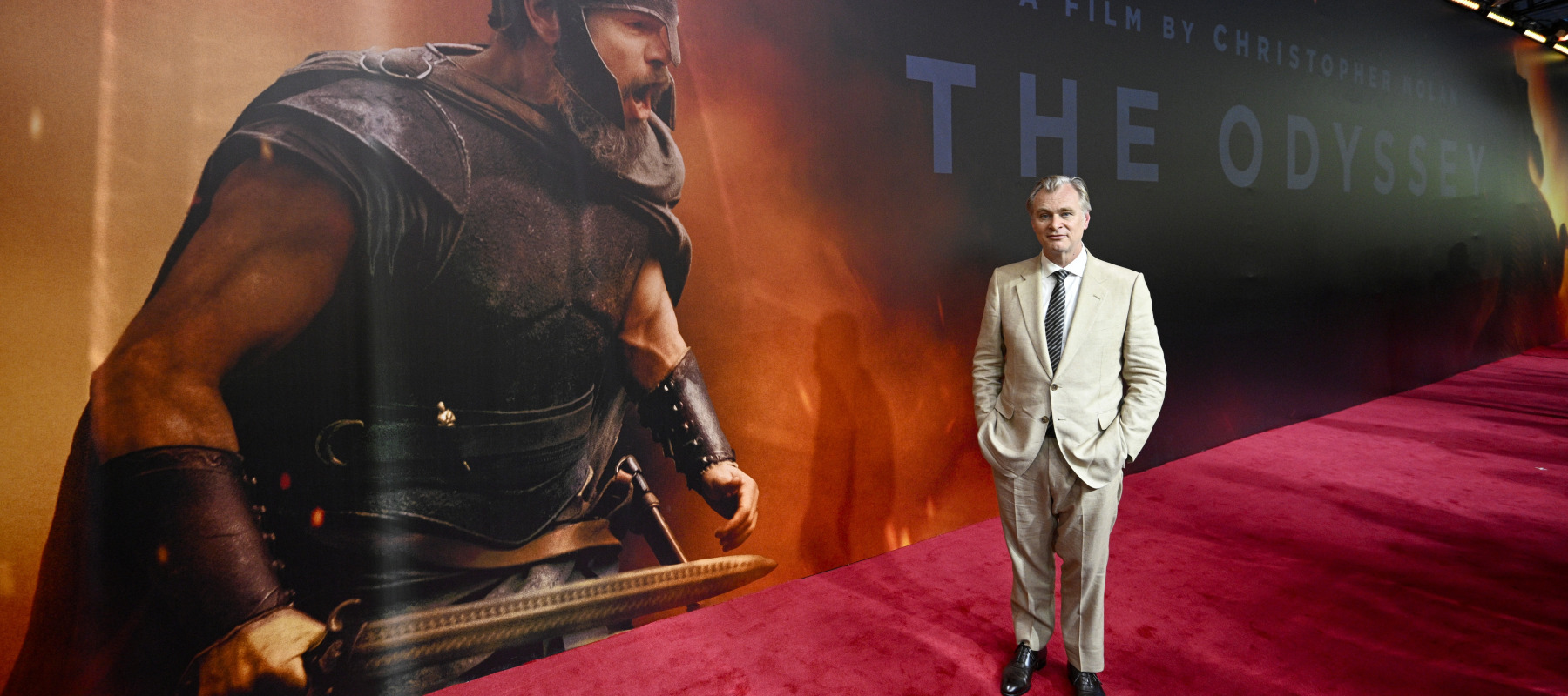 Christopher Nolan attends Universal Pictures THE ODYSSEY Premiere on July 11, 2026 in Mumbai, India.