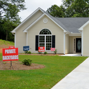 New homes like this one in Georgia are cheaper than other options in many areas.