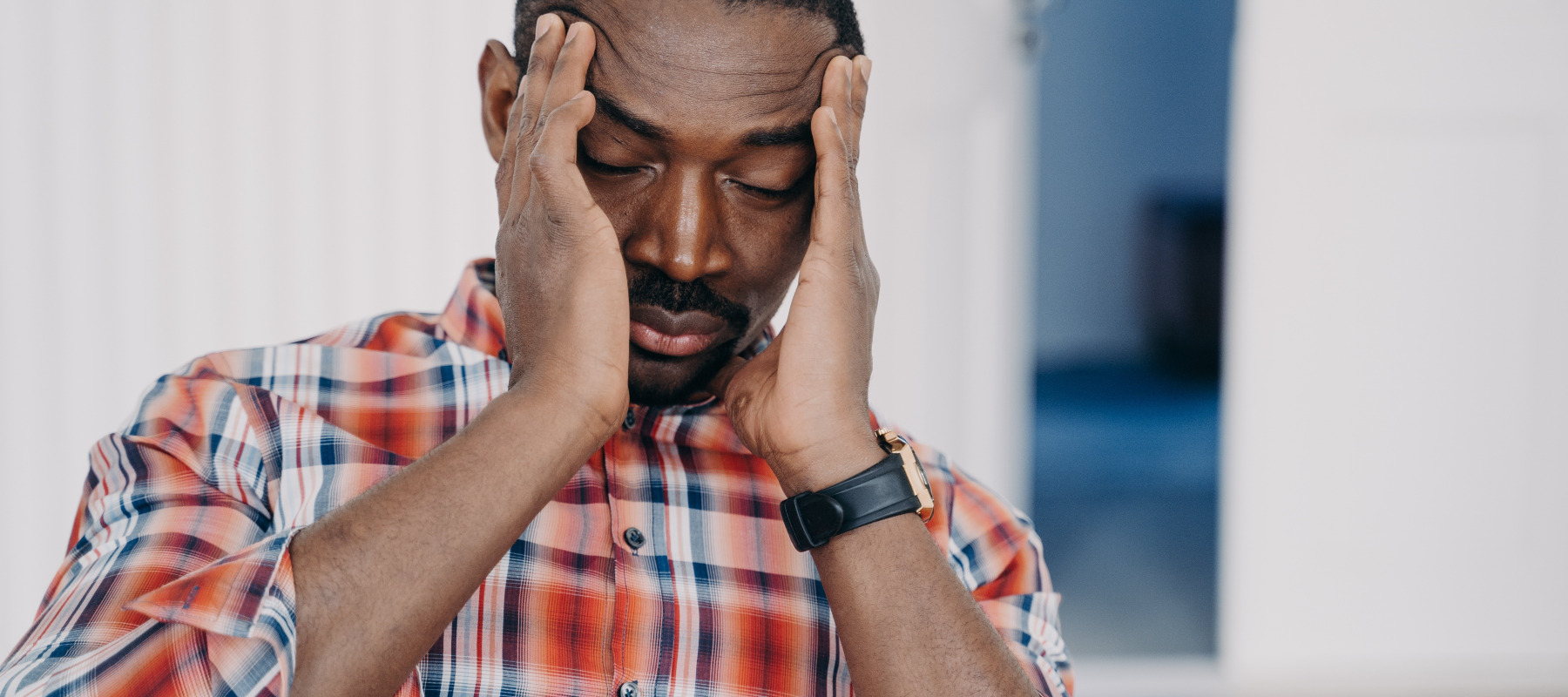 A frustrated man